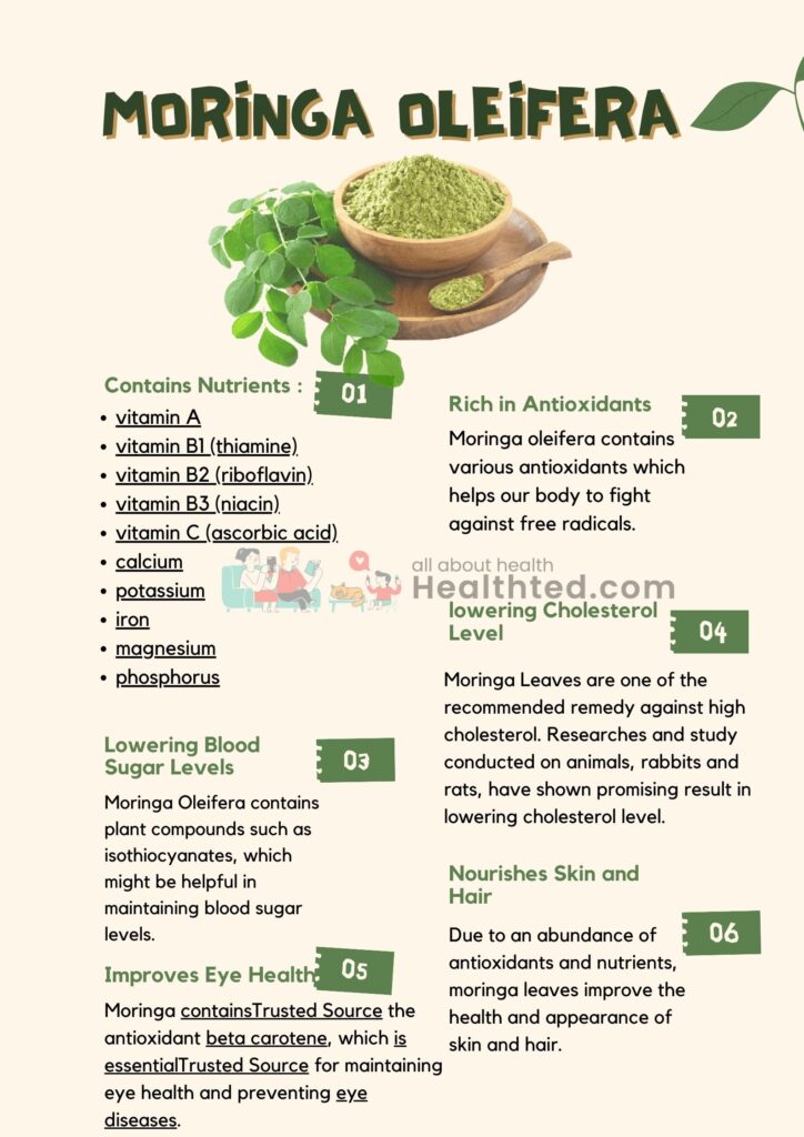 health benefits of moringa